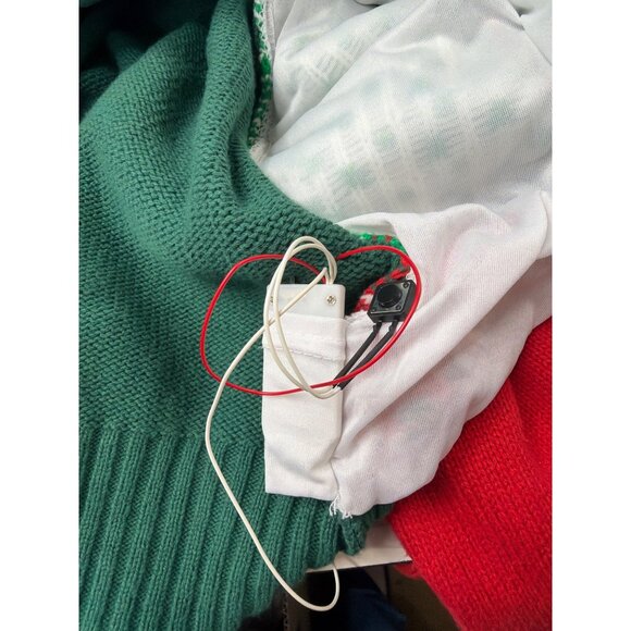 Spencers XL Naughty Gingerbread v Neck Christmas Sweater Holiday Ugly Party - Picture 8 of 8